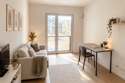 Wohnung Augsburg Haunstetten-Siebenbrunn - 1.5 Zimmer, 28 m&sup2;, 649&euro; | Angebot:27454512