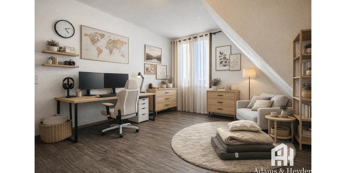 Dachgeschoßwohnung Waldeck - 3 Zimmer, 74 m&sup2;, 650&euro; | Angebot:26036337