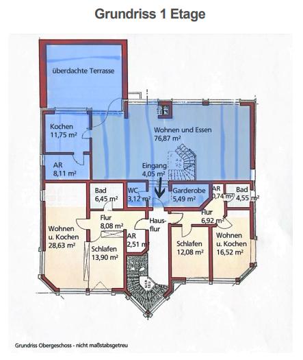 Maisonettenwohnung Nottuln - 4 Zimmer, 169 m&sup2;, 1.400&euro; | Angebot:25257001