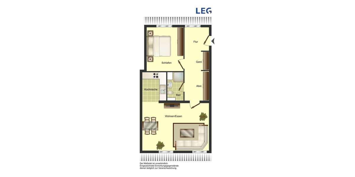 Etagenwohnung Barntrup Bellenbruch - 2 Zimmer, 57 m&sup2;, 232&euro; | Angebot:25179192