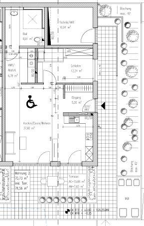 Erdgeschoßwohnung Mehring - 2 Zimmer, 79 m&sup2;, 1.060&euro; | Angebot:25320711
