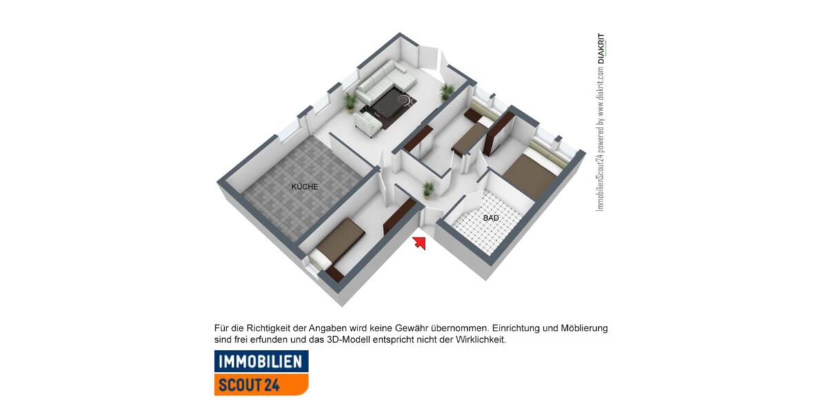 Erdgeschoßwohnung Königsmoos - 4 Zimmer, 89 m&sup2;, 870&euro; | Angebot:24565215