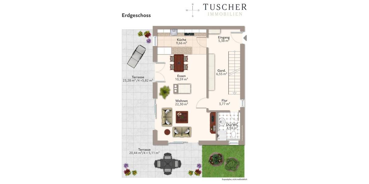 Doppelhaushälfte Grafing bei München Oberelkofen - 3 Zimmer, 140 m&sup2;, 1.800&euro; | Angebot:26260669