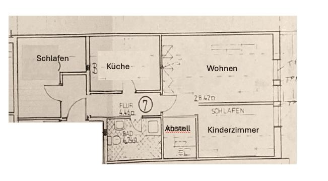 Dachgeschoßwohnung Bösel - 3 Zimmer, 73 m&sup2;, 550&euro; | Angebot:22142899