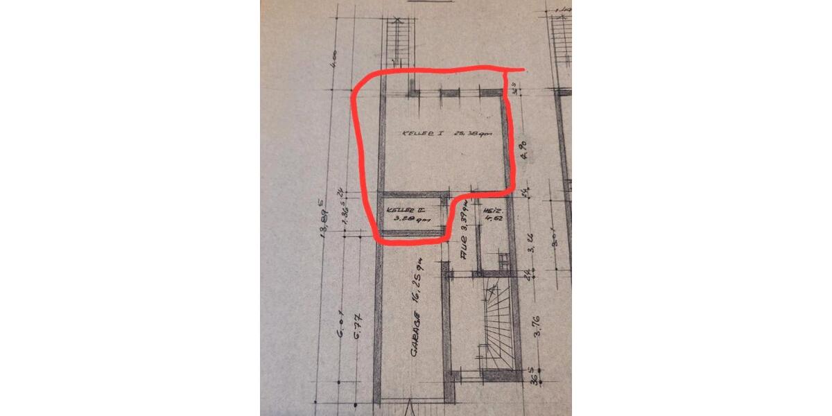Keller mit Strom + WC-Lagerfläche-Hobbyraum-Werkstatt-Selfstorage zimmer