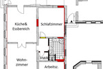 Erdgeschoßwohnung Kyritz - 3 Zimmer, 106 m&sup2;, 950&euro; | Angebot:23954435