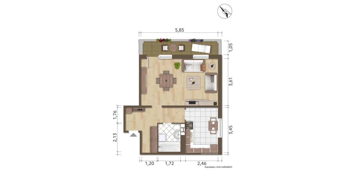 Etagenwohnung Hoyerswerda - 1 Zimmer, 45 m&sup2;, 249&euro; | Angebot:26493223
