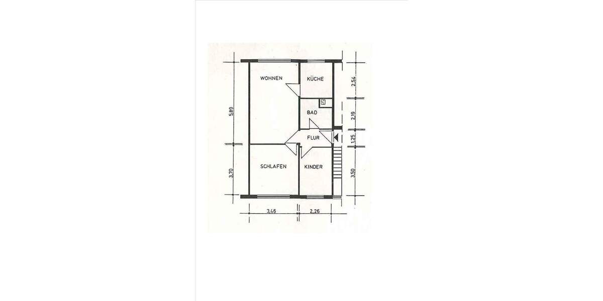 Etagenwohnung Schwerin Lankow - 3 Zimmer, 54 m&sup2;, 480&euro; | Angebot:26192512