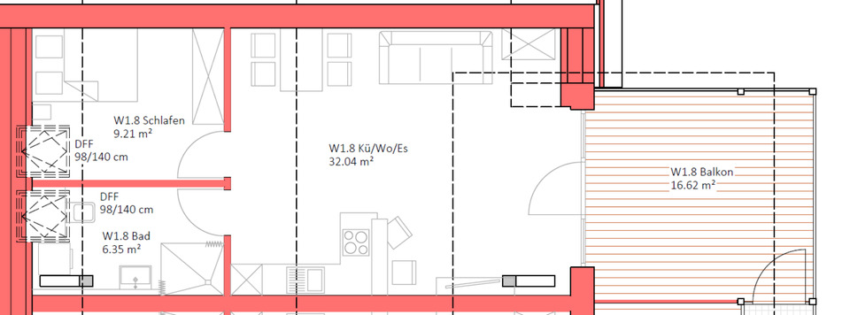 *ERSTBEZUG* Traumhafte 2- Zimmer-Wohnung mit EBK und Klimanlage