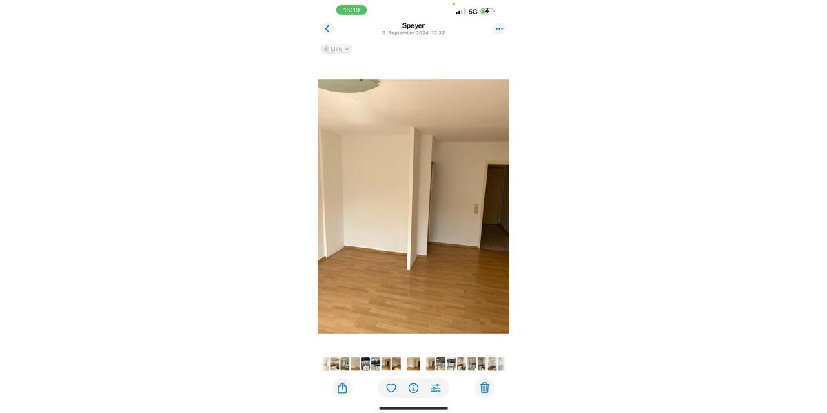 Etagenwohnung Speyer - 1 Zimmer, 33 m&sup2;, 480&euro; | Angebot:25102846