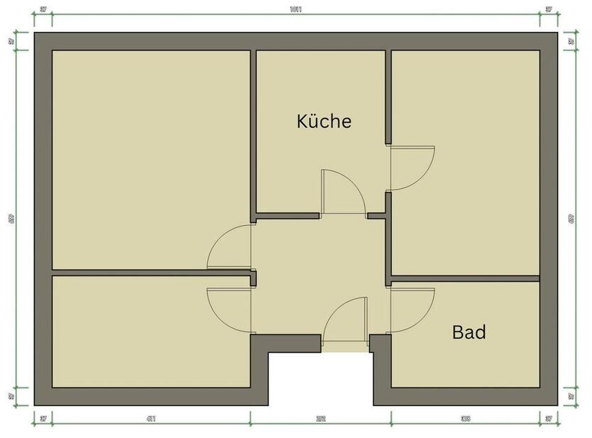 Kernsanierte Wohnung in 7-Parteienhaus – Erstbezug nach Sanierung zimmer