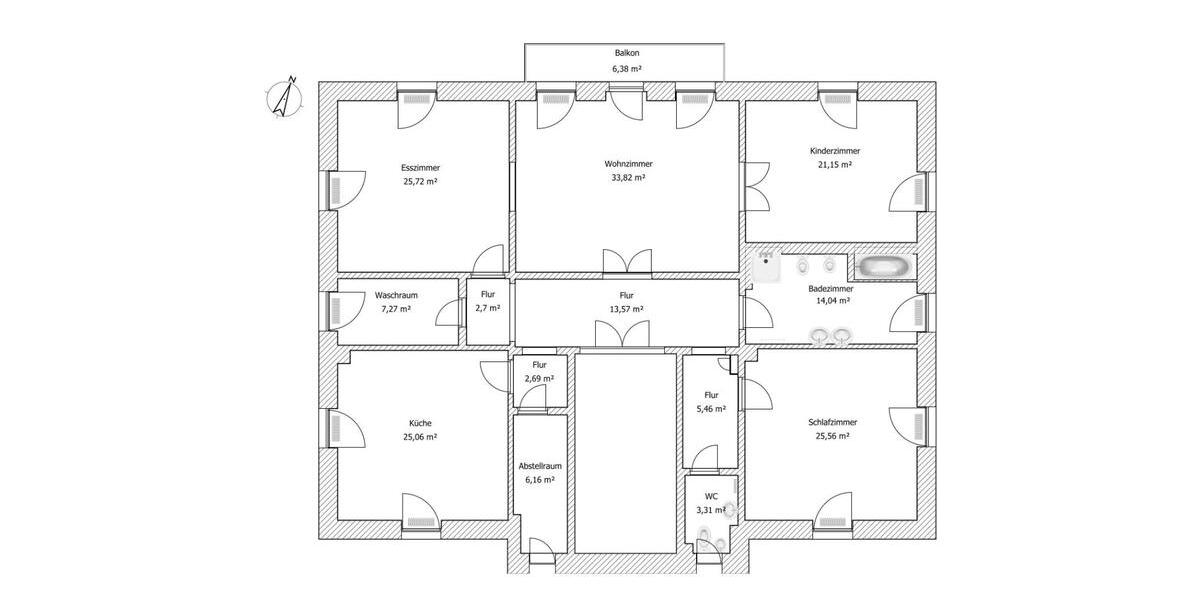 Etagenwohnung Reichelsheim (Odenwald) - 5 Zimmer, 185 m&sup2;, 1.500&euro; | Angebot:25784271