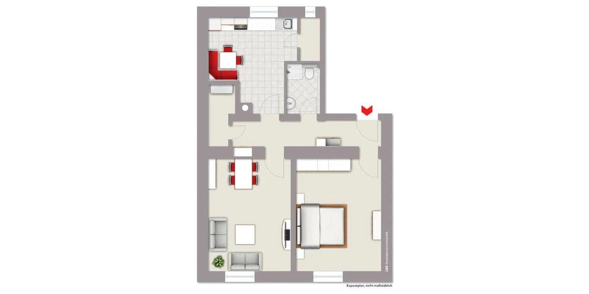 Erdgeschoßwohnung Koblenz - 2 Zimmer, 73 m&sup2;, 900&euro; | Angebot:26222612