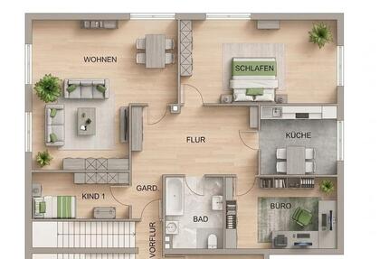 Wohnung Bargteheide - 4 Zimmer, 116 m&sup2;, 1.300&euro; | Angebot:26484142