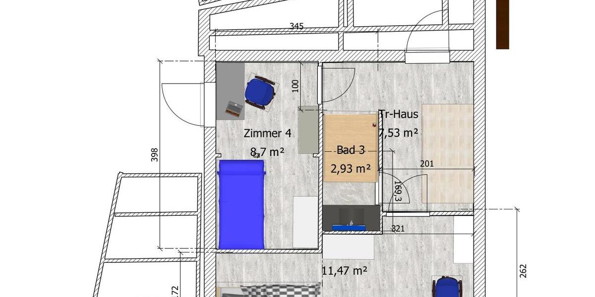 Wohnen auf Zeit Tübingen Derendingen - 1 Zimmer, 16 m&sup2;, 395&euro; | Angebot:26359838