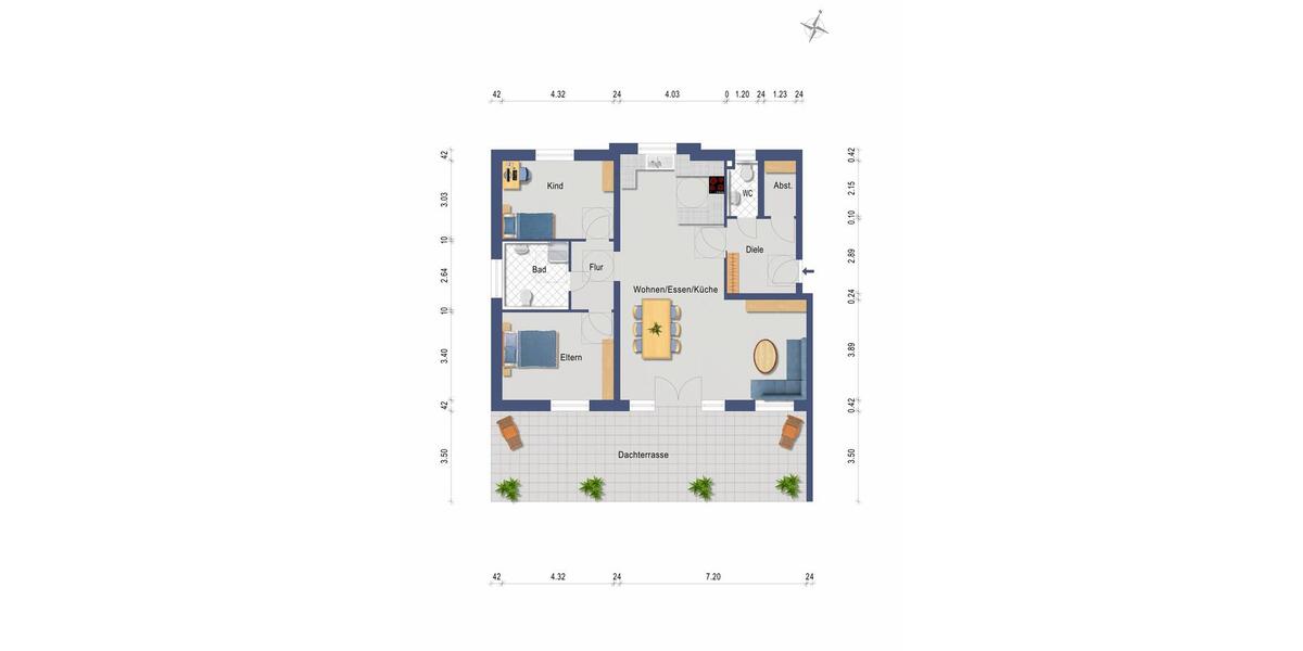 Einfamilienhaus Crailsheim - 3 Zimmer, 125 m&sup2;, 1.500&euro; | Angebot:26458971