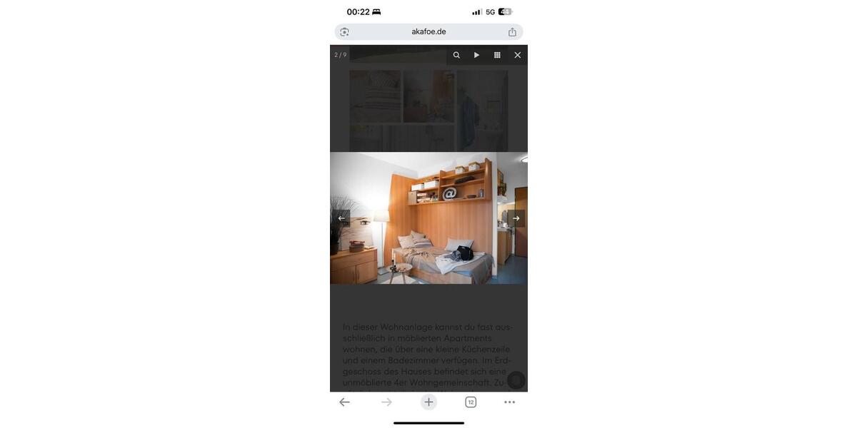 Wohnen auf Zeit Bochum Querenburg - 1 Zimmer, 20 m&sup2;, 420&euro; | Angebot:26595968