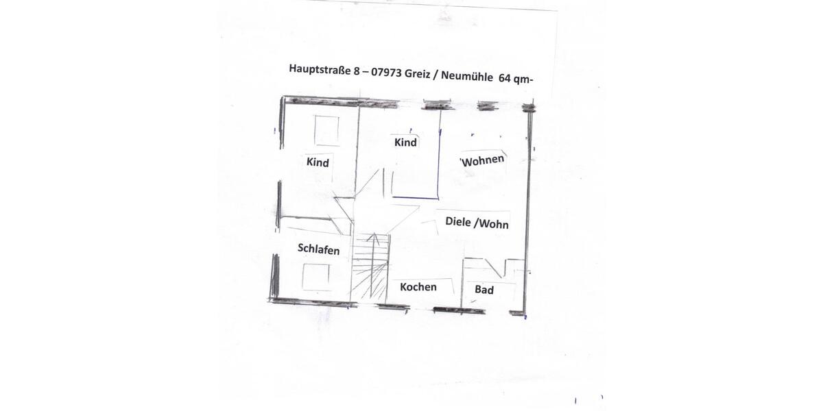 helle 3-Raumwohnung zu vermieten in GreizNeumühle - ruhige Lage 3 zimmer