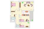 Familien-Wohnung in grüner Lage mit Balkon + renoviert + Wannenbad + separates WC + Aufzug