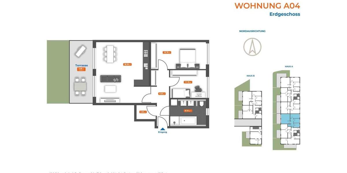 Erdgeschoßwohnung Straubing - 3 Zimmer, 94 m&sup2;, 1.230&euro; | Angebot:26636174