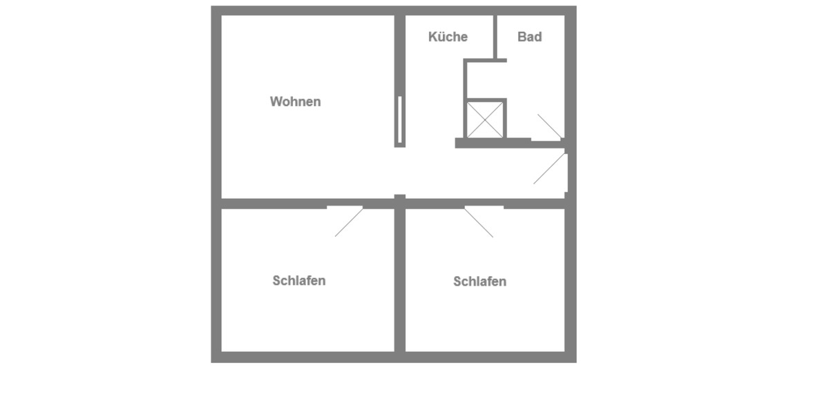 Dachgeschoßwohnung Einbeck - 3 Zimmer, 55 m&sup2;, 495&euro; | Angebot:24975128