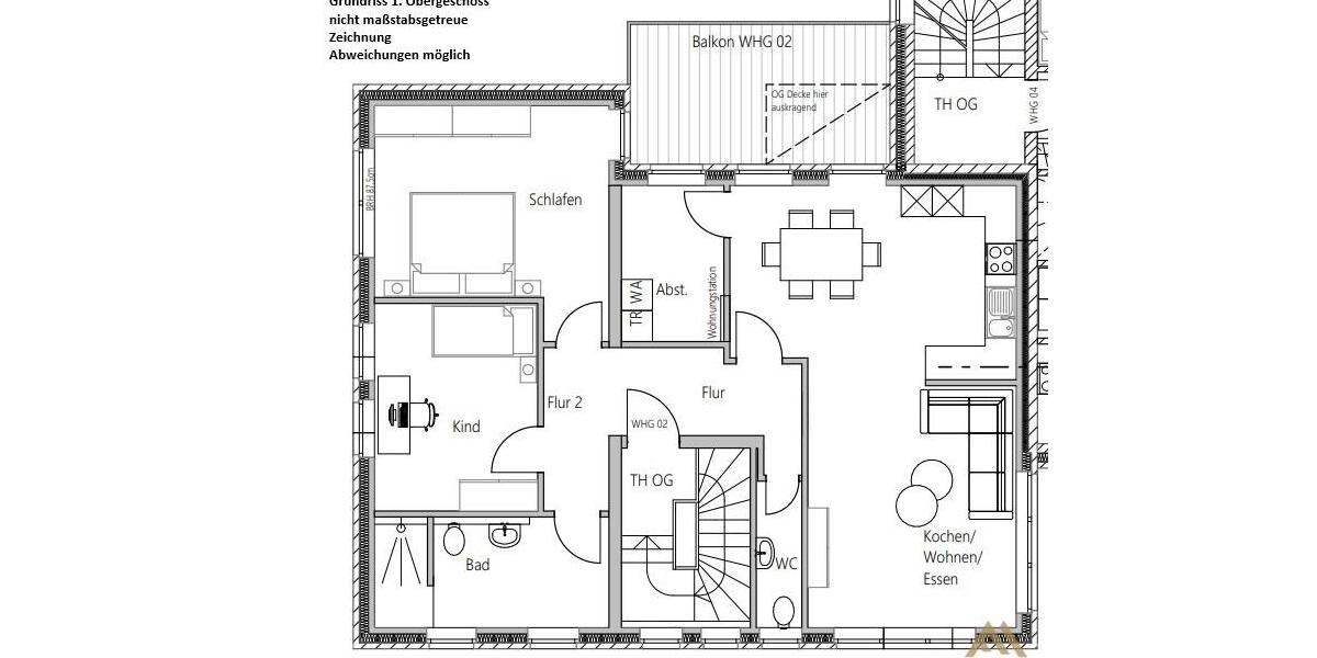 Etagenwohnung Cloppenburg - 3 Zimmer, 105 m&sup2;, 1.100&euro; | Angebot:26545446