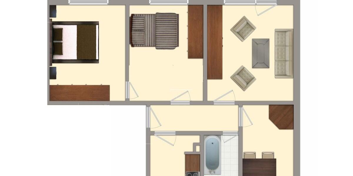Etagenwohnung Sangerhausen - 4 Zimmer, 76 m&sup2;, 435&euro; | Angebot:26662541