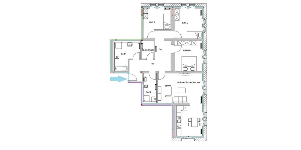 Dachgeschoßwohnung Brandenburg an der Havel Bahnhofsvorstadt - 4 Zimmer, 132 m&sup2;, 1.185&euro; | Angebot:25417231