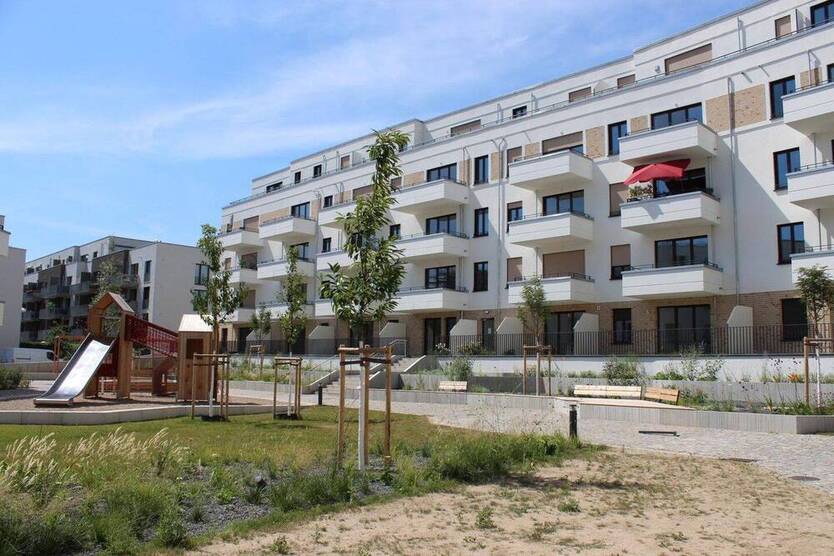 Erstbezug in Grünau an der Dahme! Gehobene NeubauWohnung mit EKB, Terrasse & Gartenanteil