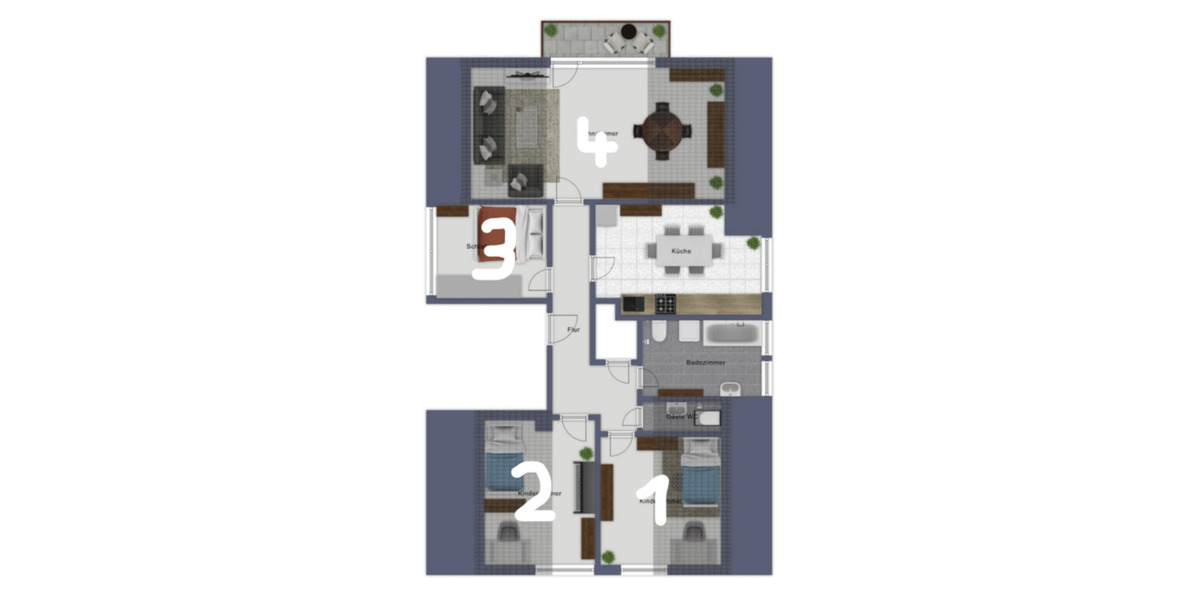 Dachgeschoßwohnung Oldenburg Bürgeresch - 4 Zimmer, 15 m&sup2;, 450&euro; | Angebot:25045188