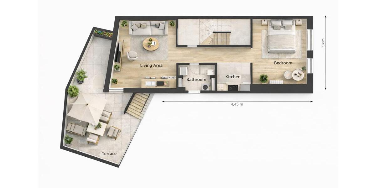 Etagenwohnung Ürzig - 2 Zimmer, 60 m&sup2;, 700&euro; | Angebot:26088787