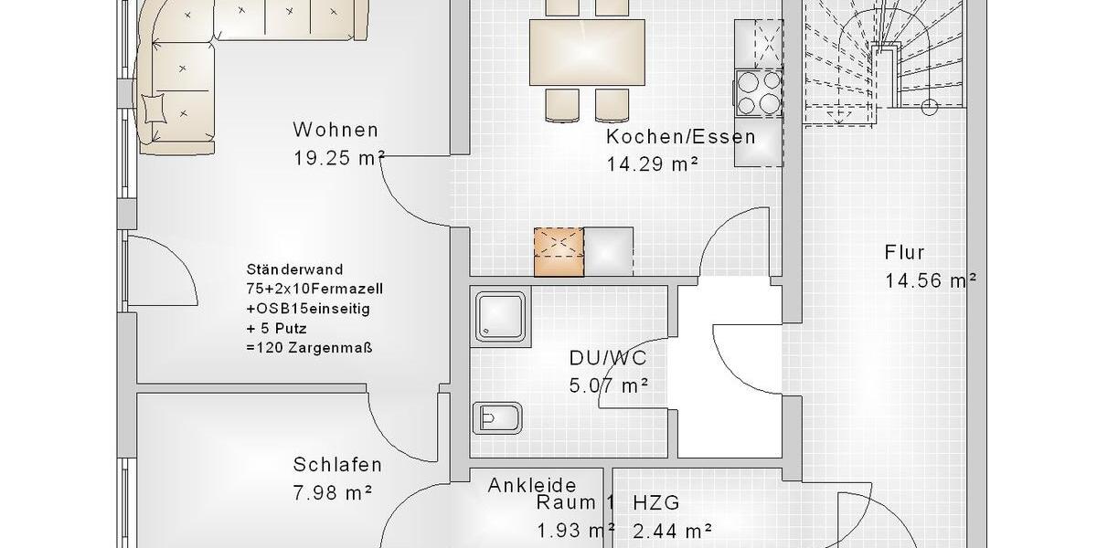 Erdgeschoßwohnung Ottobeuren - 2 Zimmer, 54 m&sup2;, 560&euro; | Angebot:26261905