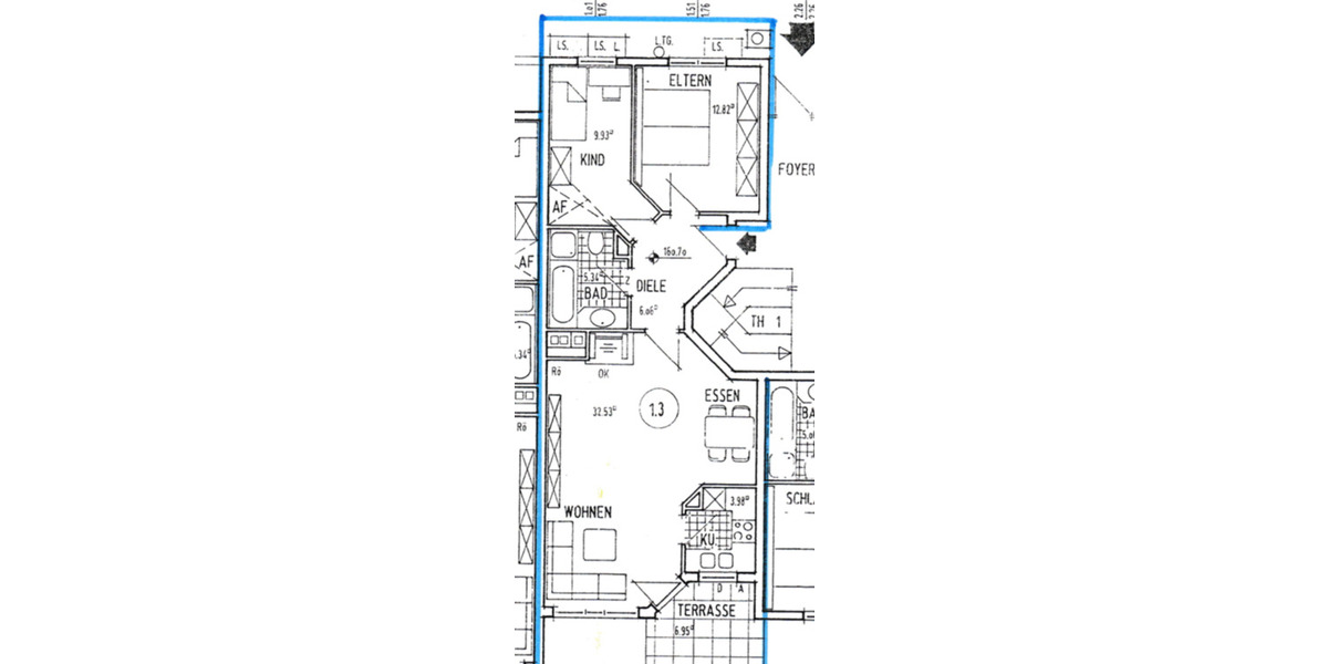 Etagenwohnung Bad Soden am Taunus - 3 Zimmer, 73 m&sup2;, 1.300&euro; | Angebot:24691824