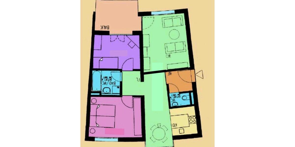 Dachgeschoßwohnung Pirna - 3 Zimmer, 69 m&sup2;, 850&euro; | Angebot:24307747