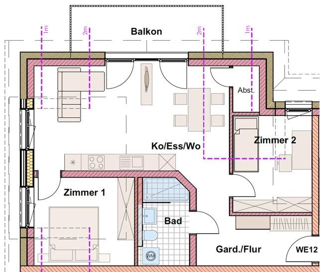 Dachgeschoßwohnung Heimenkirch - 2.5 Zimmer, 58 m&sup2;, 990&euro; | Angebot:26041348