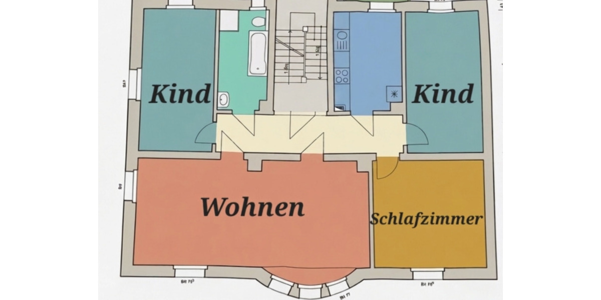 Etagenwohnung Glauchau - 4 Zimmer, 115 m&sup2;, 900&euro; | Angebot:25392795