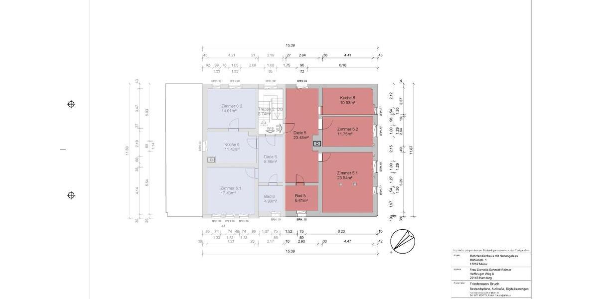 Dachgeschoßwohnung Mirow - 2.5 Zimmer, 64 m&sup2;, 416&euro; | Angebot:23697543