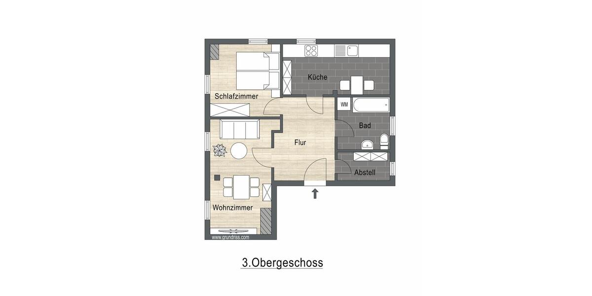 Dachgeschoßwohnung Augustusburg - 2 Zimmer, 67 m&sup2;, 395&euro; | Angebot:23743122