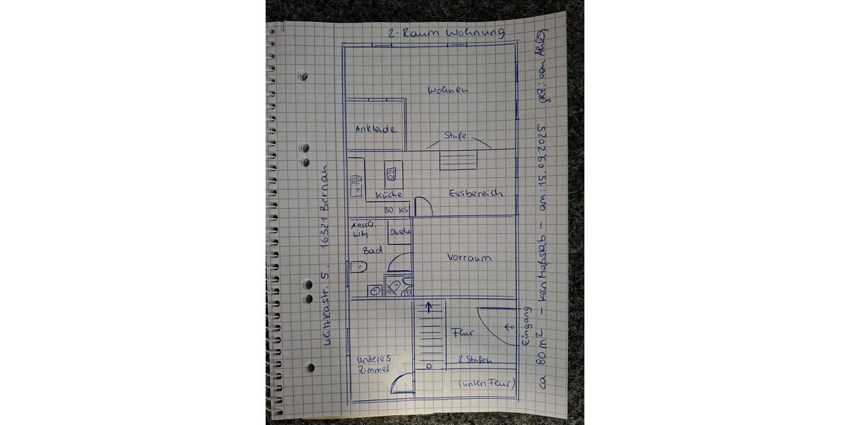Maisonettenwohnung Bernau bei Berlin - 2 Zimmer, 80 m&sup2;, 1.200&euro; | Angebot:26682356