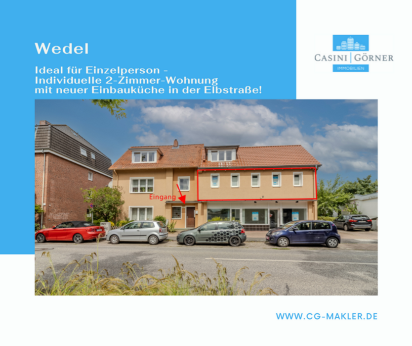 Wohnung zum Mieten in Wedel 600 € 50 m²