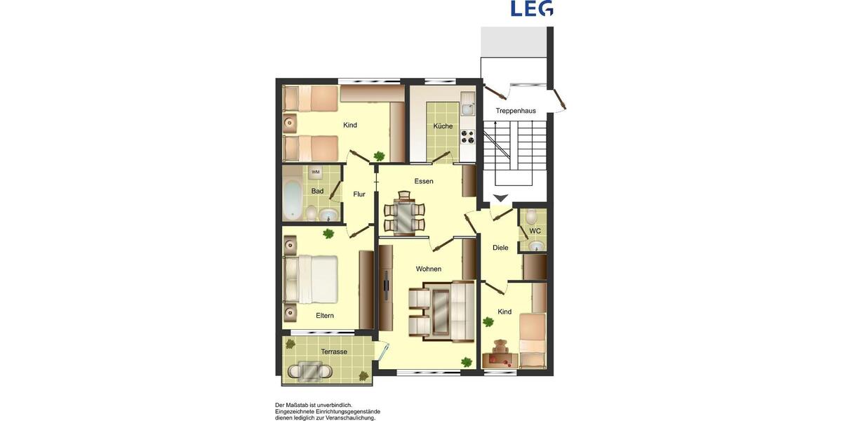 Etagenwohnung Neunkirchen - 4 Zimmer, 91 m&sup2;, 419&euro; | Angebot:24508392