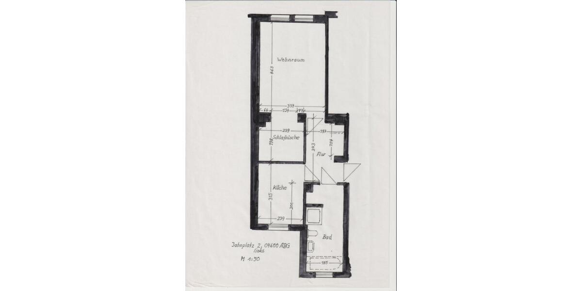 Etagenwohnung Altenburg - 1 Zimmer, 45 m&sup2;, 260&euro; | Angebot:25640178