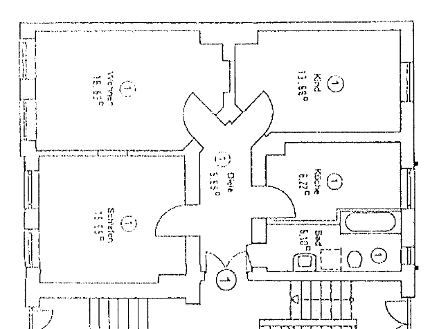 Zimmer Halle Innenstadt - 3 Zimmer, 71 m&sup2;, 575&euro; | Angebot:25968711