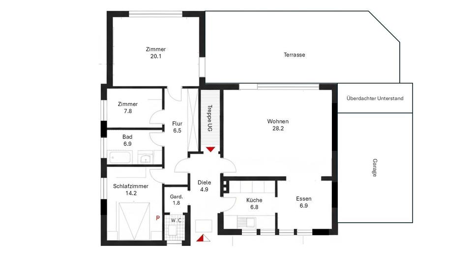Erdgeschoßwohnung Prüm - 4 Zimmer, 105 m&sup2;, 980&euro; | Angebot:26310293