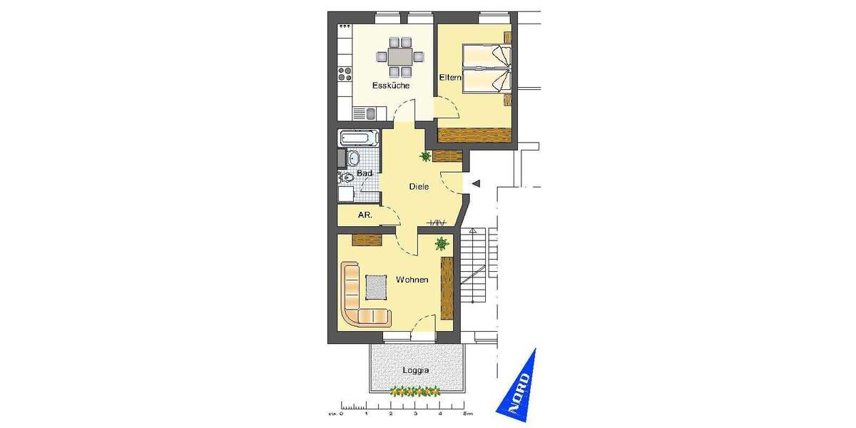 Etagenwohnung Recklinghausen Süd - 2 Zimmer, 71 m&sup2;, 503&euro; | Angebot:26458226