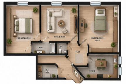 Wohnung Uhldingen-Mühlhofen Mühlhofen - 3 Zimmer, 55 m&sup2;, 780&euro; | Angebot:26656544