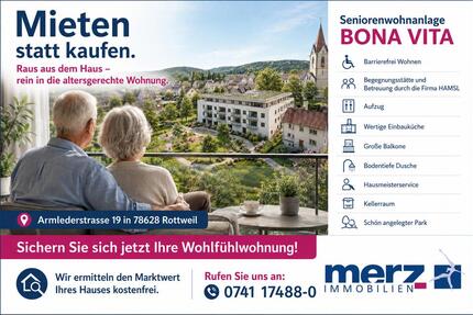 Wohnung Rottweil - 2.5 Zimmer, 68 m&sup2;, 930&euro; | Angebot:26545762
