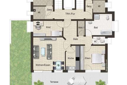 Wohnung zum Mieten in Oberboihingen 1.340 € 89.5 m² 3.5 zimmer