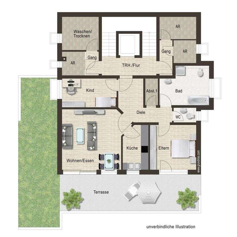 Wohnung zum Mieten in Oberboihingen 1.340 € 89.5 m² 3.5 zimmer