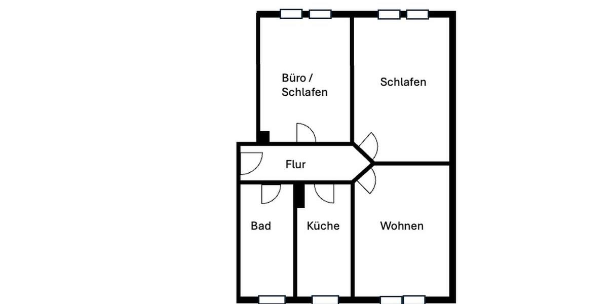 Dachgeschoßwohnung Flensburg Altstadt - 3 Zimmer, 87 m&sup2;, 945&euro; | Angebot:26044052